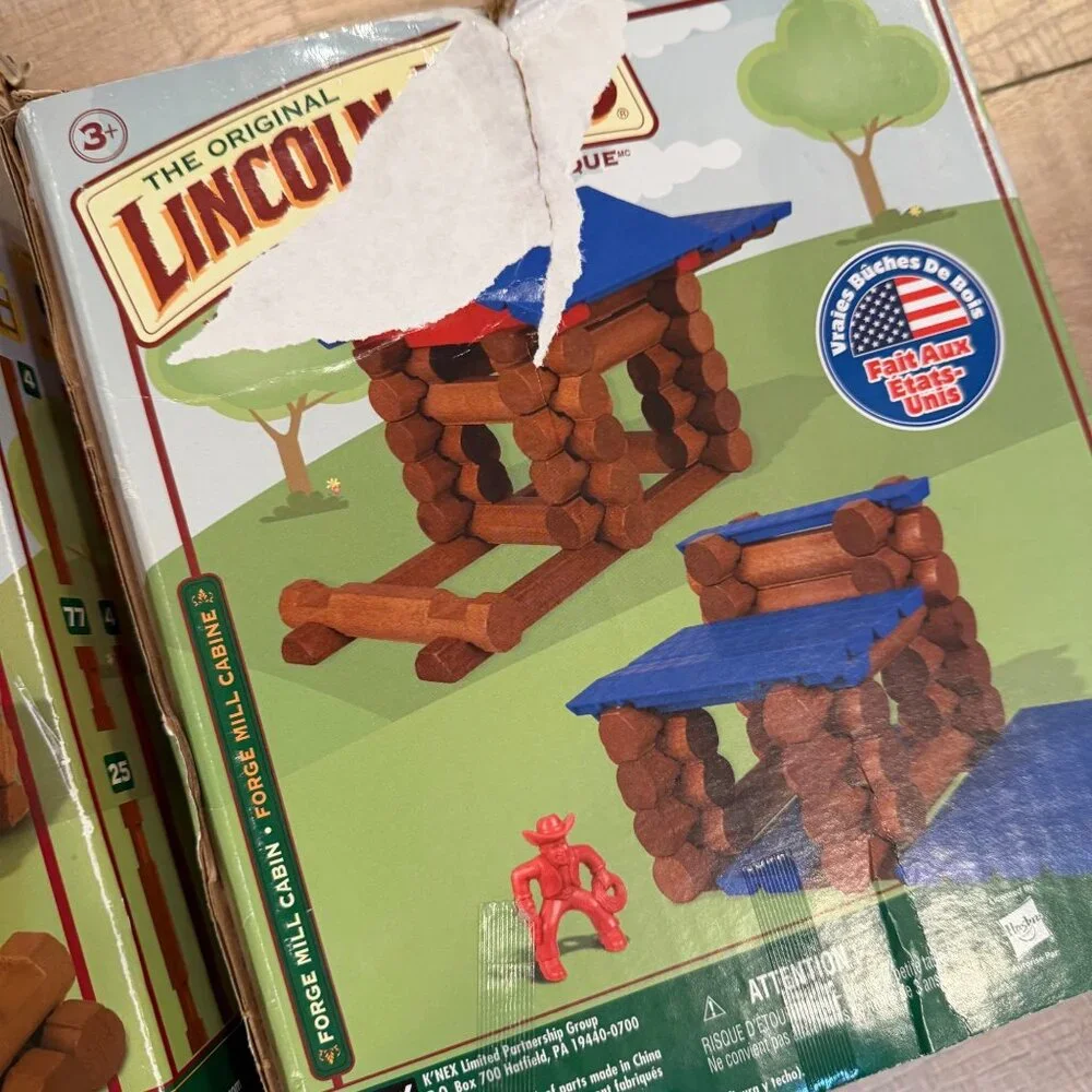 The Original Lincoln Logs Building Set Empty Boxes